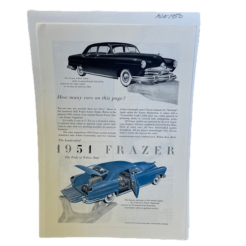 1951 frazer vagabond 4 - 1951, 4-door